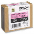 Epson T580B Vived Light Magenta Original Ink Cartridge C13T580B00 (80Ml.) for Epson Stylus Pro 3800, 3880